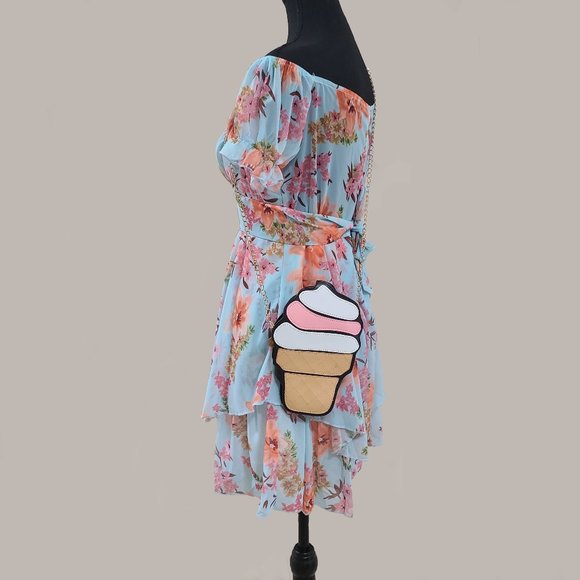 NEW Lot of Kawaii Ice Cream Purse Handbag and Coin Purse Keychain - Super cute! - Picture 2 of 9